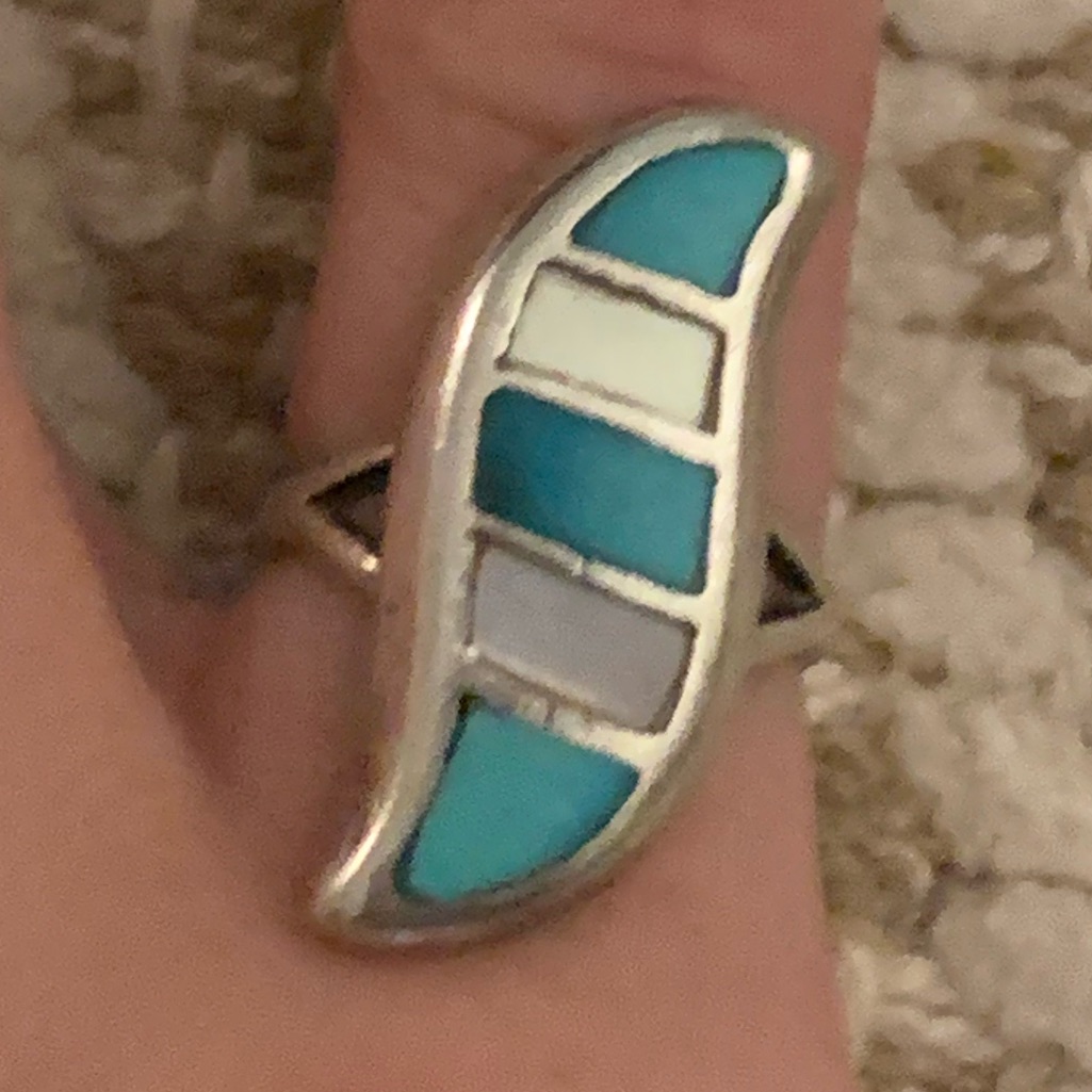 Turquoise Mop Ring 60$